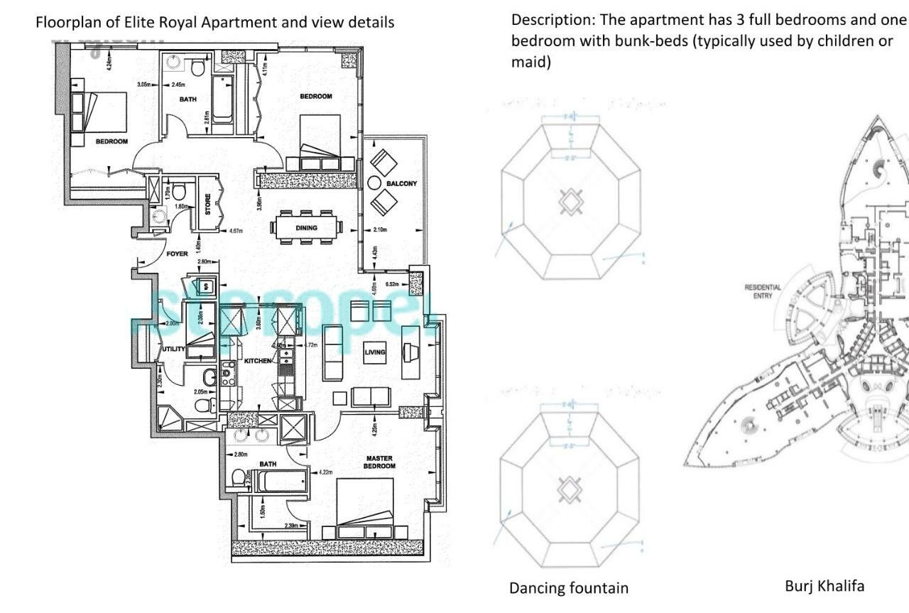 Elite Royal Apartment - Full Burj Khalifa & Fountain View - Crystal Dubai Luaran gambar